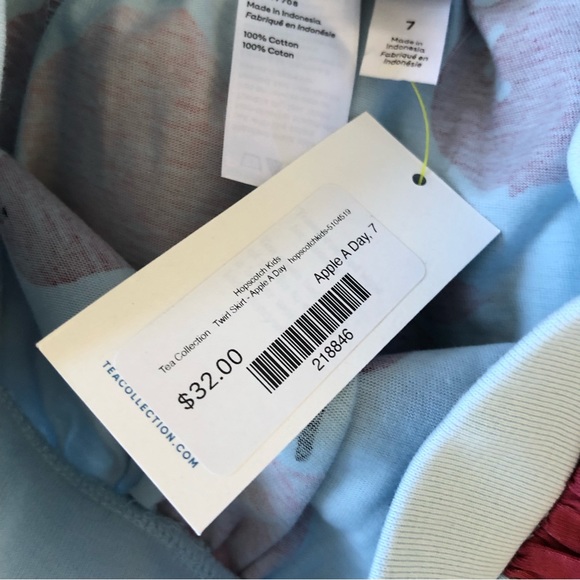 NWT Tea Collection apple a day twirling skirt - Picture 6 of 9